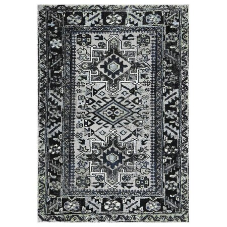 Safavieh 9 x 12 ft. Vintage Hamadan Southwestern Rectangle Power Loomed Rug - Light Gray & Dark Gray VTH211F-9